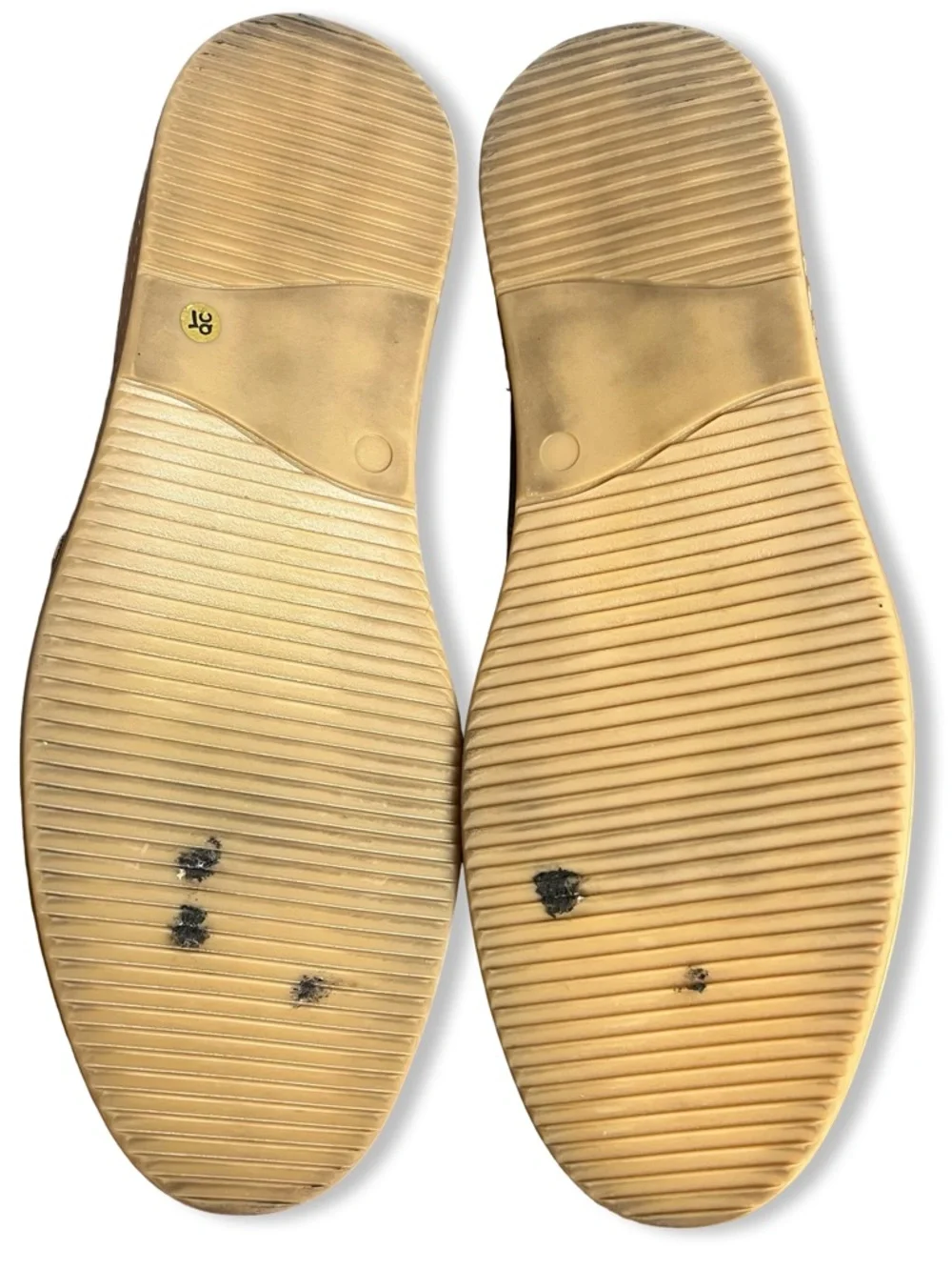 Bed Stu Workshop Freestyle Leather Slip-On‎ Loafer Brown Yellow Blue Sz 9
